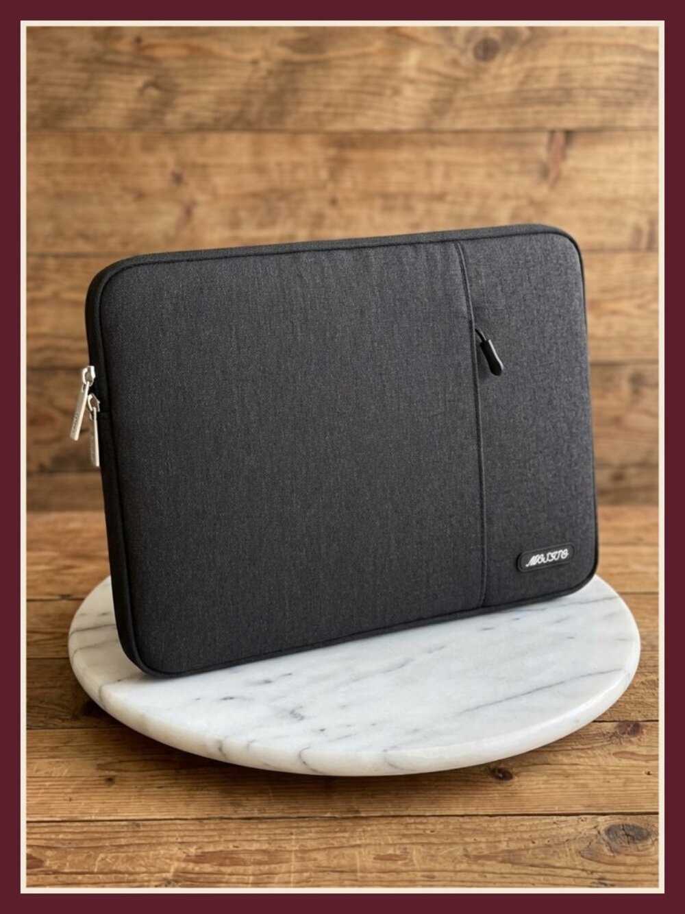 Laptop Sleeve Case 16 Inch Polyester Foam Padded with Front Pocket